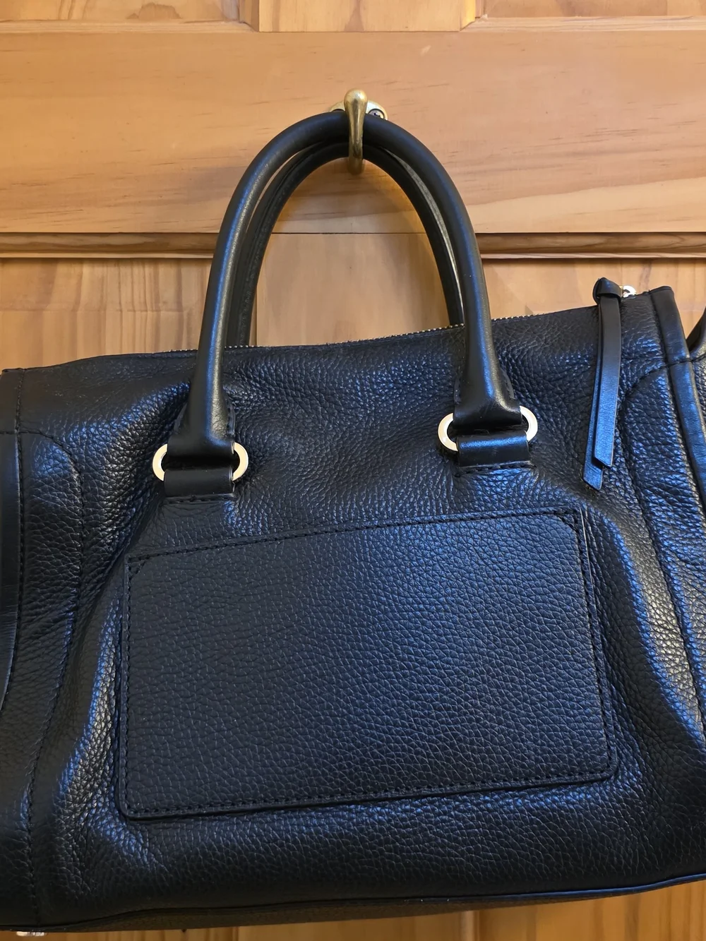 Michael Kors Black Leather Carine Satchel